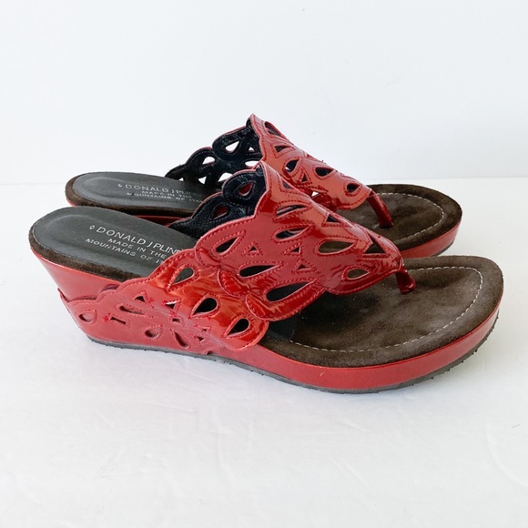 donald pliner red sandals